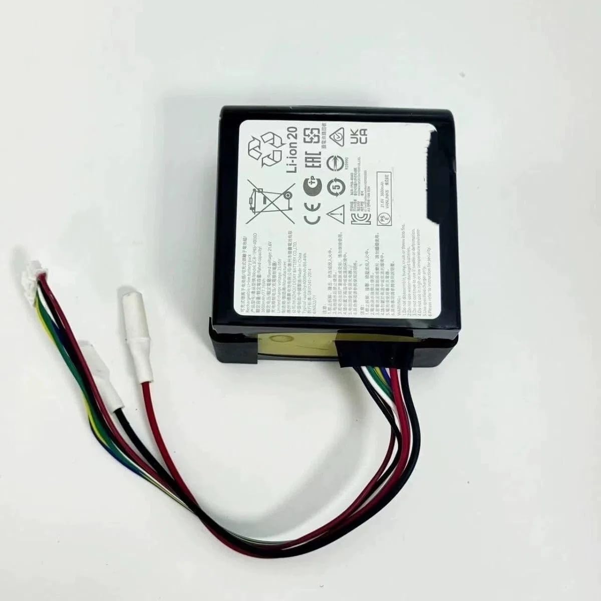 21.6V 3600mah Battery of The Robo Rock Washing and Mopping Machine Lithium Batteries for Robo rock's Dyad Pro WD2H1A A10/A10plus Models
