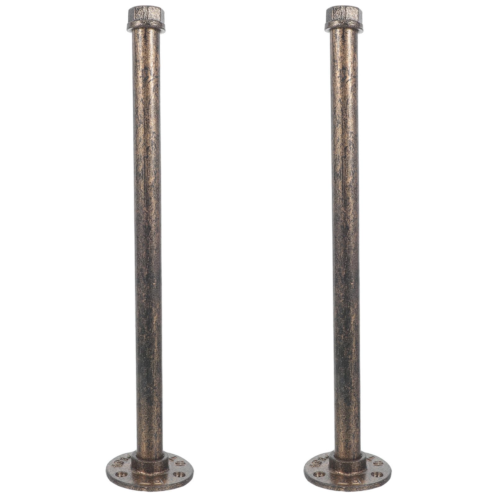 Soporte de ropa de pared IMIKEYA de hierro dorado, pack de 2 colgadores rústicos