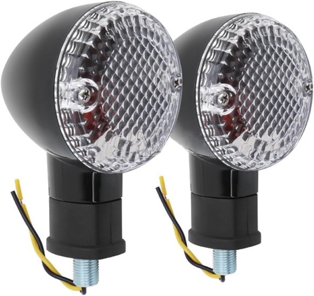 2X Indicator Front/Rear Turn Signal Light Lamp For Yamaha Bolt XVS950 2014 15 16 17 18 (Clear)