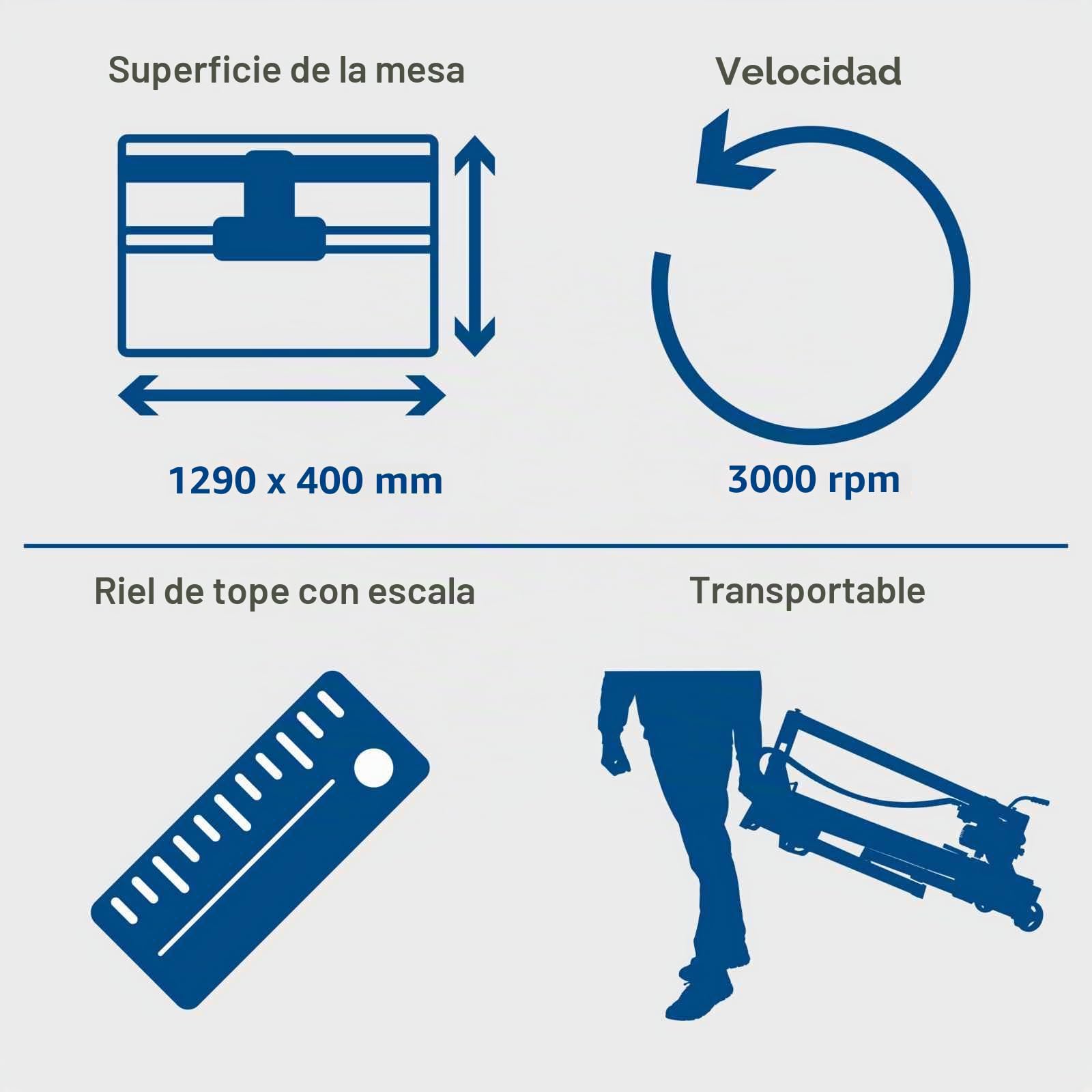 Scheppach Cortador de baldosas fs3600, 1 pieza, azul/plata/negro, 5906706901