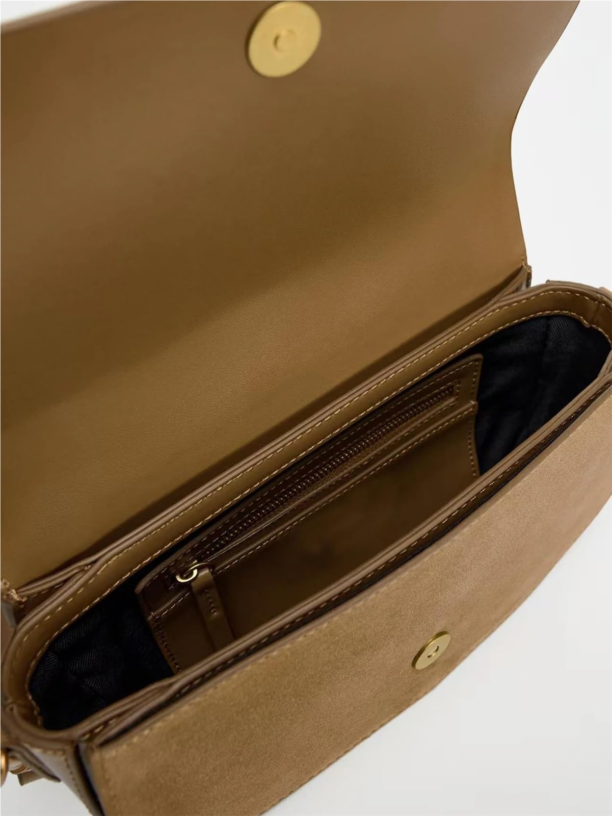 Bolso Serraje Bolso bandolera retro de color sólido, gran capacidad, ajustable y multifuncional