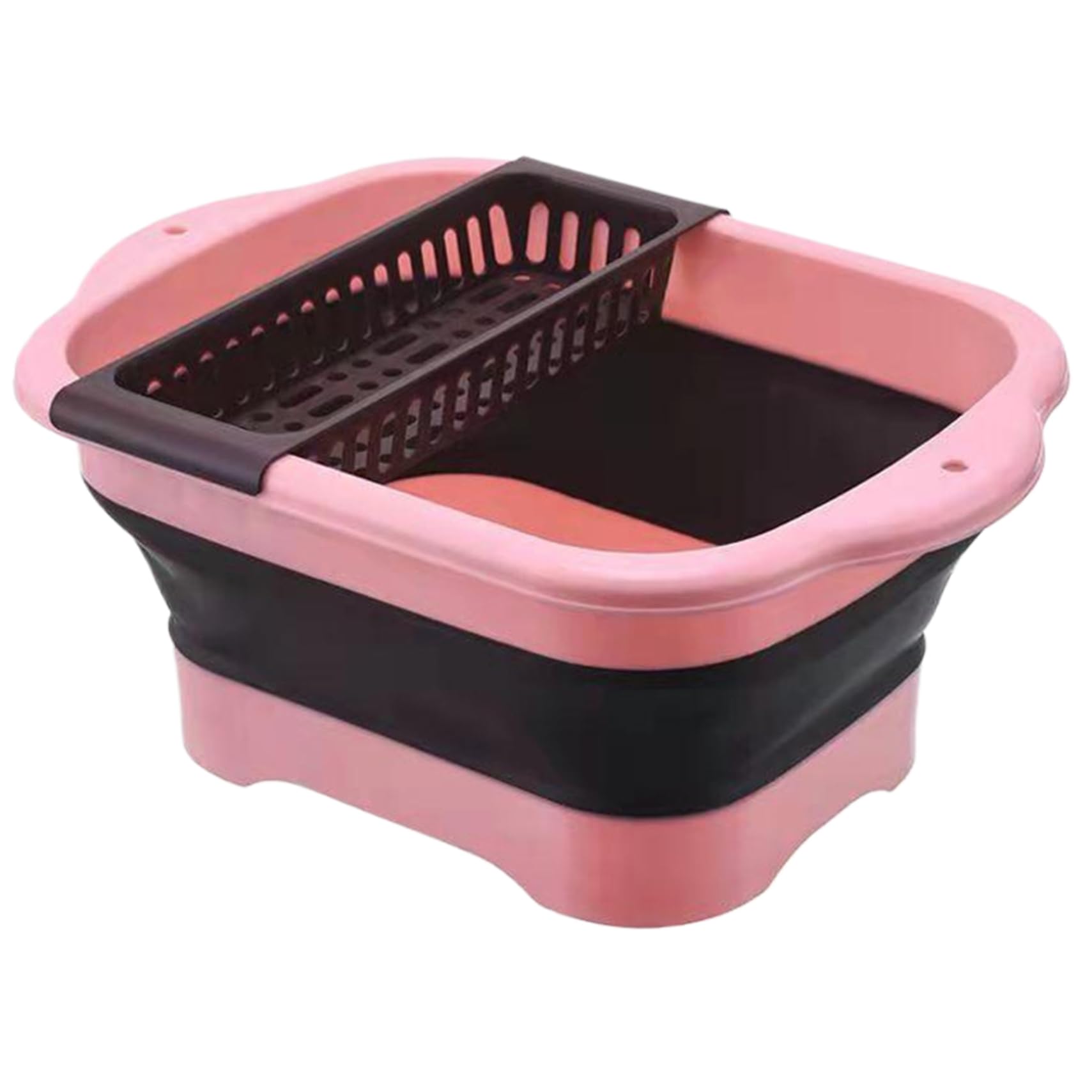 Bassine de lavage pliable 41x30cm avec plateau de vidange et bouchon portable pour évier de cuisine