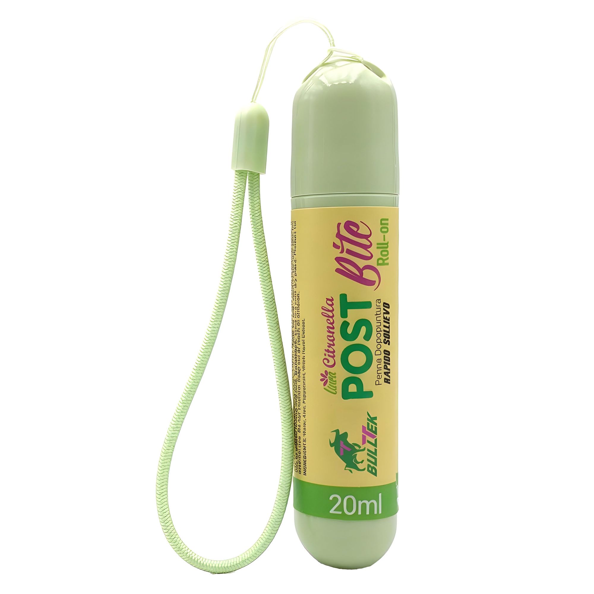 Penna Roll-On Dopopuntura Naturale - Sollievo Immediato da Prurito e Rossore per Punture di Zanzare, Vespe, Api, Zecche, Pulci, Meduse - Aloe, Menta e Citronella (20 ML)