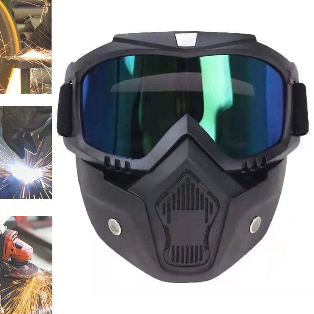 Utrum Special Mask for Welding and Cutting, Anti-Glare, Anti-Ultraviolet Radiation, Anti-Dust, Anti-Fog HD, Auto Darkening Welding Helmet, Large Viewing Welding Hood, Detachable