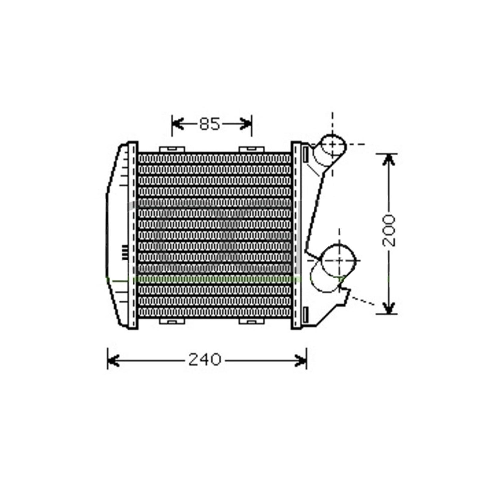 ME302N002 INTERCOOLER SPECIFICO PER SMART FORTWO DAL 1998 AL 2004. CODICE ORIGINALE OEM Q0002490V007000000
