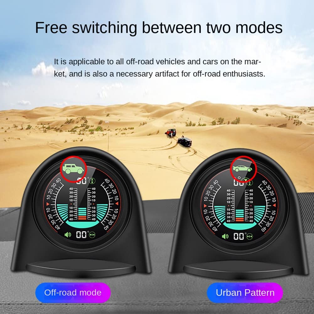 VENOAL X94 Car HUD Inclinometro Digitale Accessorio 4X4GPS Off-Road Auto Pitch Roll Angle Smart Slope Meter