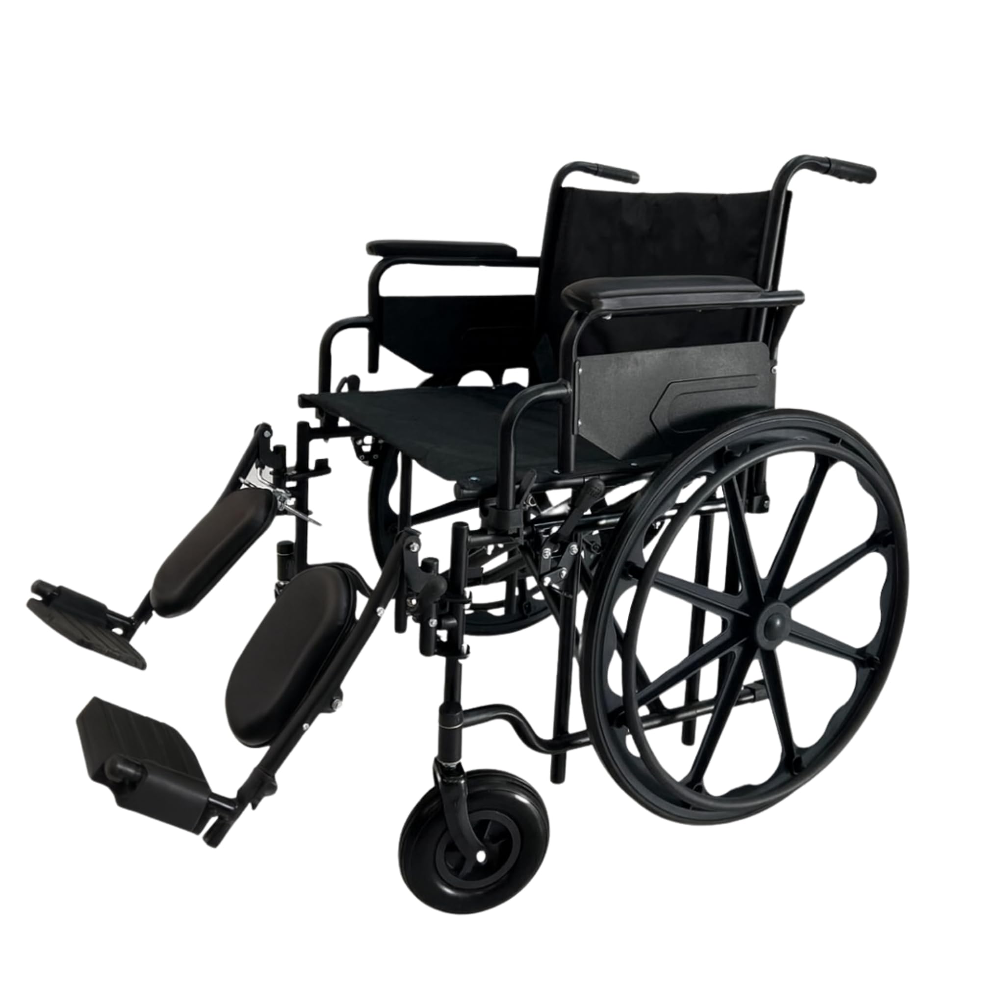 Silla de Ruedas Ancho Especial Bariátrica, Asiento 61cm, Reposabrazos e Pedales Abatibles, Capacidad Máxima 150 kg, Robusta y Profesional