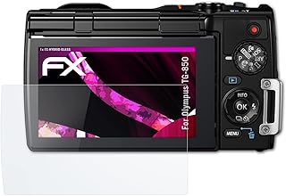 atFoliX Plastic Glass Protective Film compatible with Olympus TG-850 Glass Protector, 9H Hybrid-Glass FX Glass Screen Protector of plastic