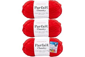Premier Parfait Yarn Chunky, 3-Pack, Poppy