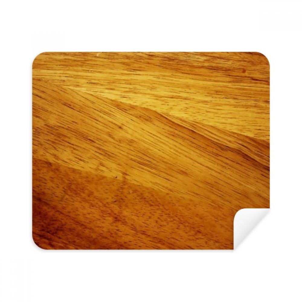Wood Irregular Subtued Stripes Pattern Cleaning Cloth Screen Cleaner 2pcs Suede Fabric
