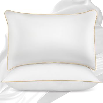 King Size Pillows Set of 2 - Down Alternative Bedding, Cooling Hotel Quality 20 x 36, Bed Sleeping Pillow for Back, Stomach or Side Sleepers