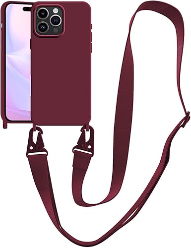 Miniatura 50 de Funda compatible con iPhone 13 con correa, funda cruzada para iPhone con cordón, ajustable, a prueba de golpes, protección contra caídas, funda