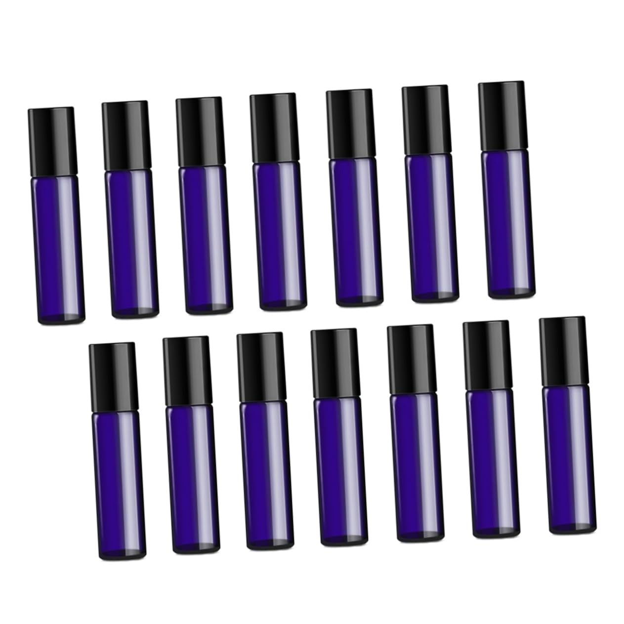 CALLARON Set 24 Pezzi Flaconi a Rullo in Vetro Blu 5ml Ricaricabili