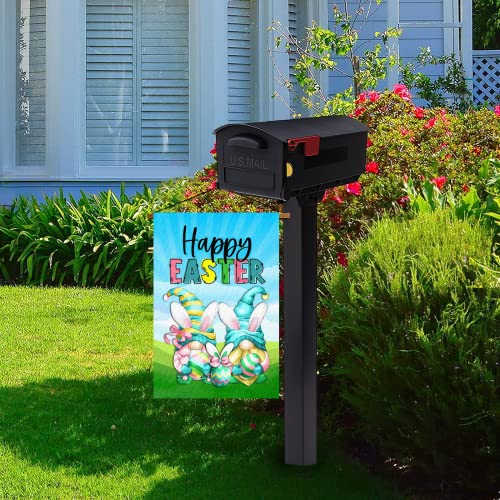 Surfapans Happy Easter Gnome Garden Flag 12x18 Inch Double Sided Outside Burlap Small Yard Flag - Image 3