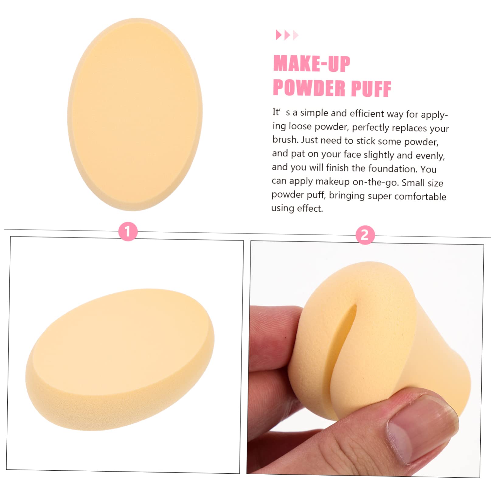 Beavorty 18piezas Esponjas De Maquillaje Ovaladas Para Base Uso Dual Esponjas Faciales Húmedas y Secas Para Polvos y Cremas Maquillaje