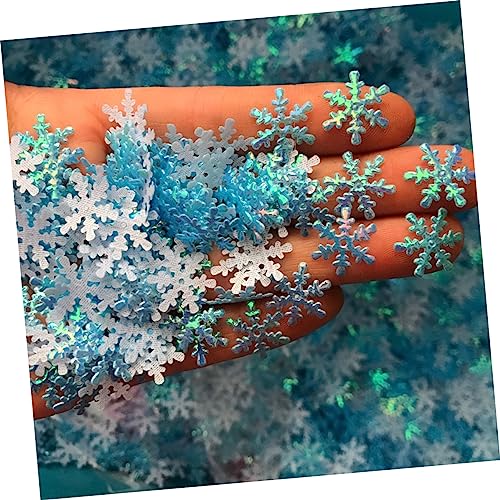 Luxshiny 2.600 Unidades Decalques De Arte De Floco De Neve Suprimentos De Natal Confetes De Flocos D