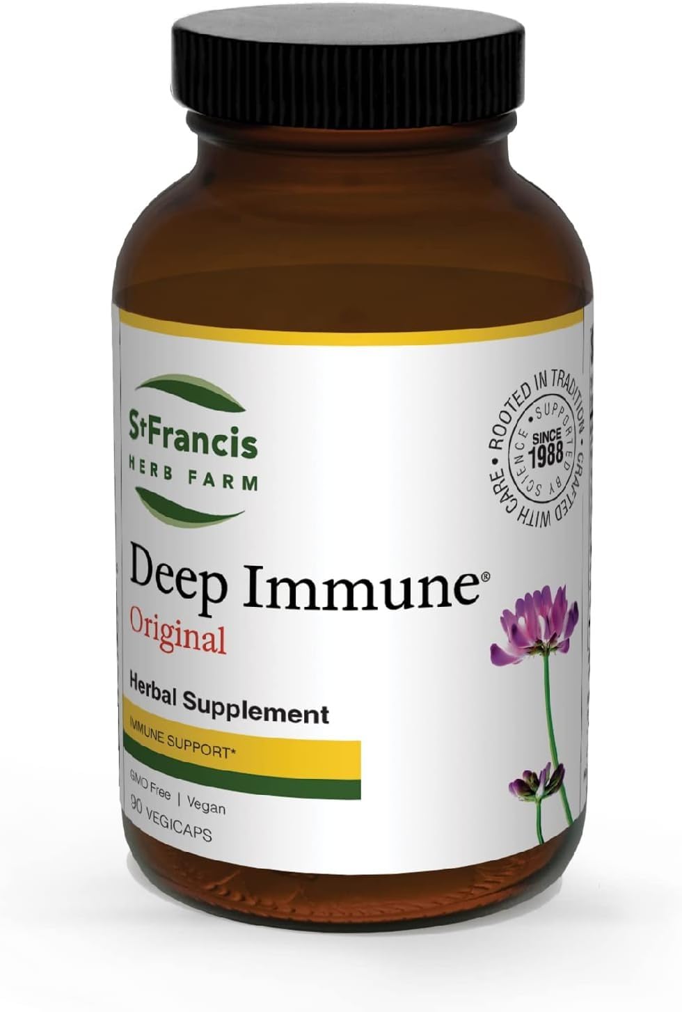 Deep Immune 5:1 Powder Extract 90 Caps - Natural Herbal Immune Support Booster - Non GMO, Vegan
