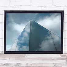Sky Reflect Reflections Blue Turnhout Cube Sky Simple Minimalistic Art Print