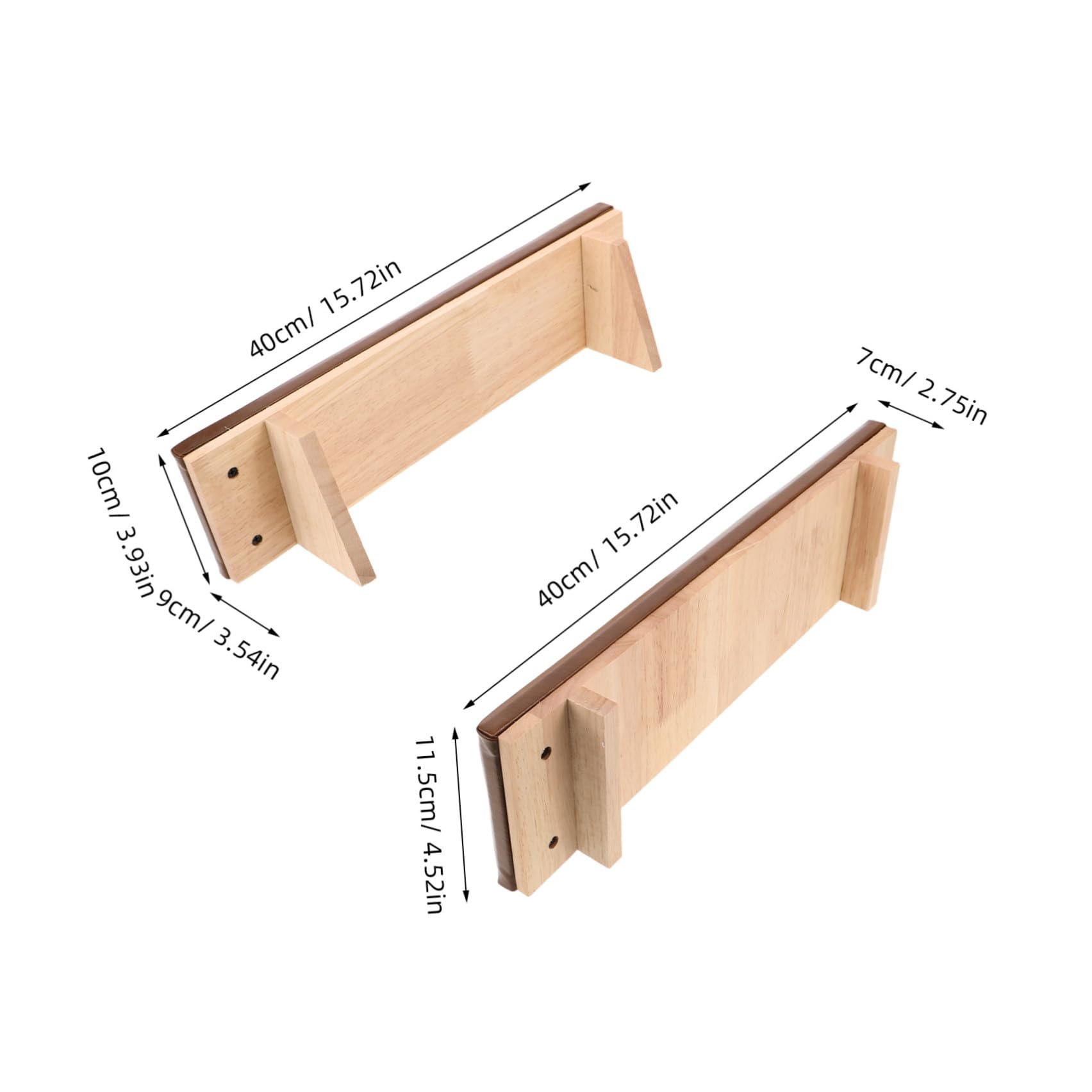 Cuscino Poggiamani per Unghie Marrone 40x10x9 Cm in Pu | Supporto Stabile e Antiscivolo, per Manicure Professionale, Set con Poggiapolso per Tavolo
