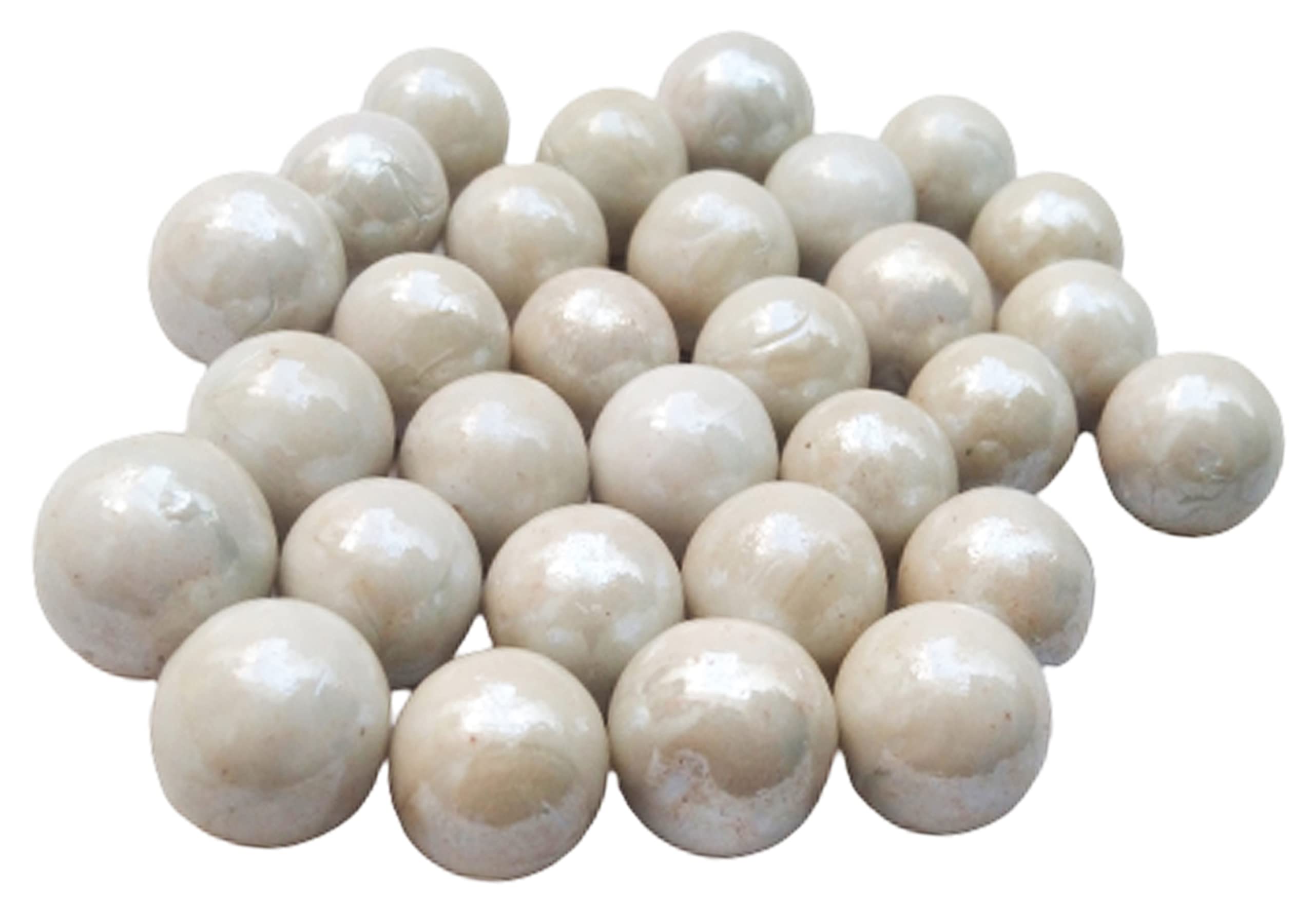 Jiyansh Traders Marble - 30 PCS White Colour 10-15 MM Glass Playing Balls Kanche Goli Traditional Indian Game Glass Stones Aquarium Fillers Gel Candle Fillers (B0BV39BGYT) Amazon Price History, Amazon Price Tracker