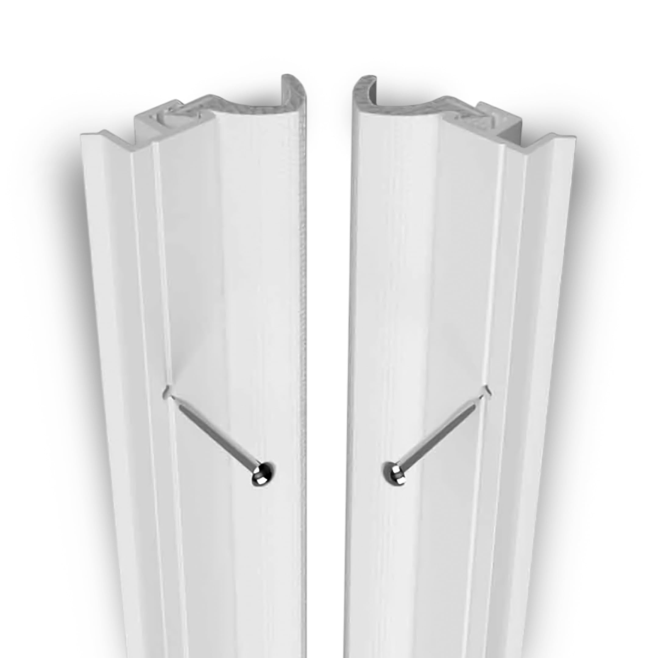 Exitex QBS External Door Draught Excluder Seal Kit β 5075mm (5 x 1015mm) Full Door Frame Kit β PVC Carrier with Aquatexβ’ Gasket & Stainless Steel Pins Included β Weatherproof Door Seal (White)