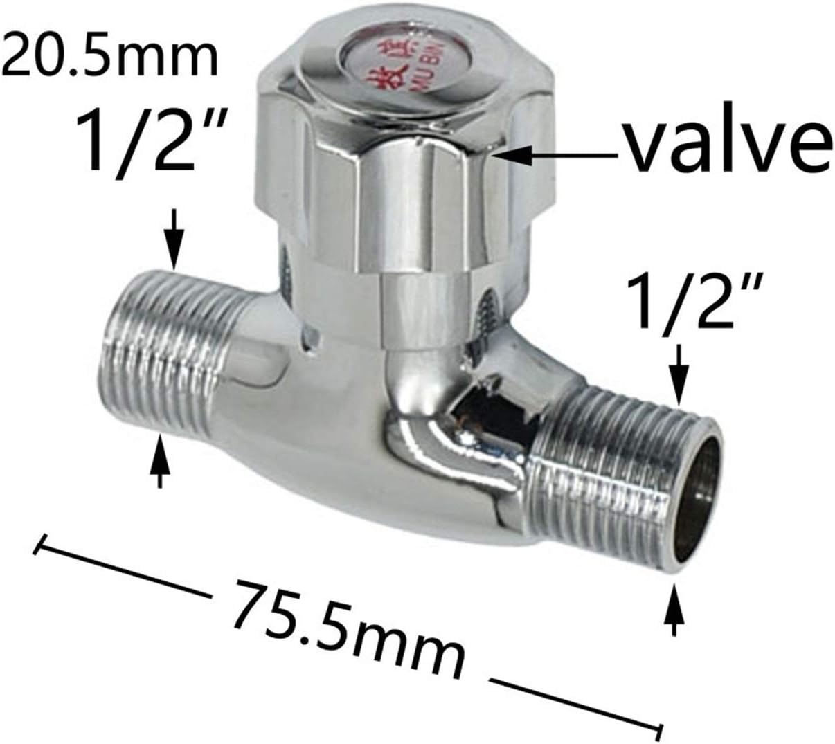 Garden Hose Connection Accessories Brass 1/2 Inch Male Female Female Tap Threaded Joint T-shaped 2/3-way Manifold Valve Pipe Joint 1