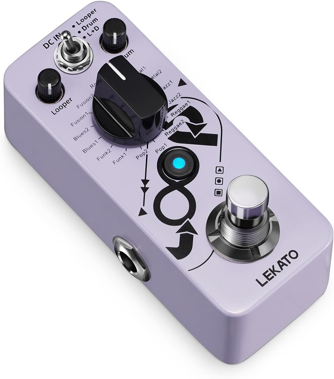 LEKATO Drum Looper Pedal, main product view