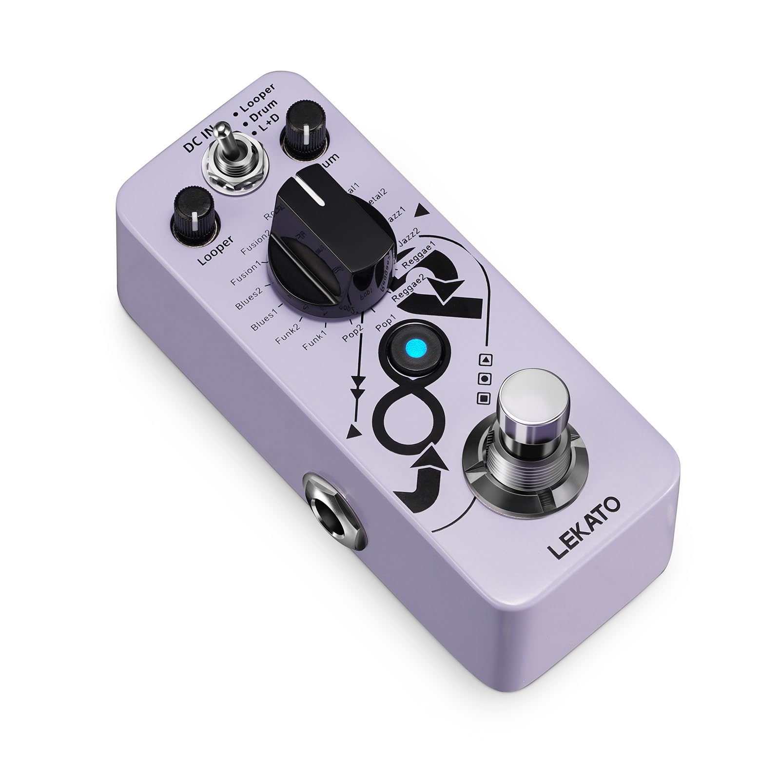 Amazon.com: LEKATO Drum Looper Pedal, Drum Machine with 20 Minutes