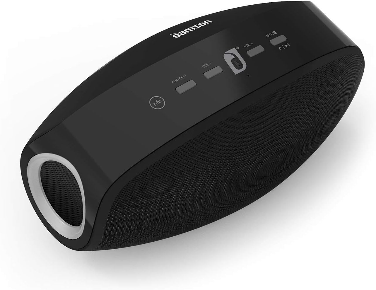 Damson Vulcan Portable Wireless Bluetooth Speaker with Solid Bass in all Black