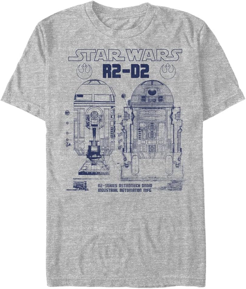 Star WarsBig & Tall Astro Mecha Schema Men's Tops Short Sleeve Tee Shirt