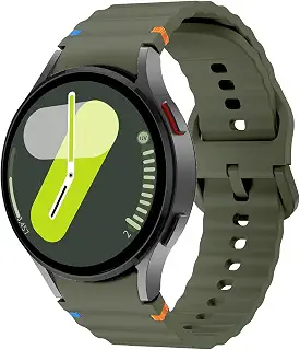 Etsbaocy バンド Samsung Galaxy Watch 7/6/5/4(40mm 44mm)/Galaxy Watch FE 対応 交換用バンド 交換ベルト 高質量 シリコン ストラップ 柔らかい Galaxy Watch 6 Classic (43mm 47mm)/Watch 4 Classic/Galaxy Watch 5 Pro 45mm 用 バンド - グリーン
