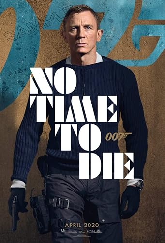Image of James Bond No Time To Die Film Poster Action Movie Photo Wall Art Picture Poster A4