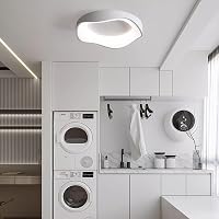 meibeileil Modern LED Mennyezeti Lámpa - 40 cm Fehér Négyzet Alakú, Távirányítós Fényerőszabályzás, 3000K-6500K, Nappali, Hálószoba, Konyha 7