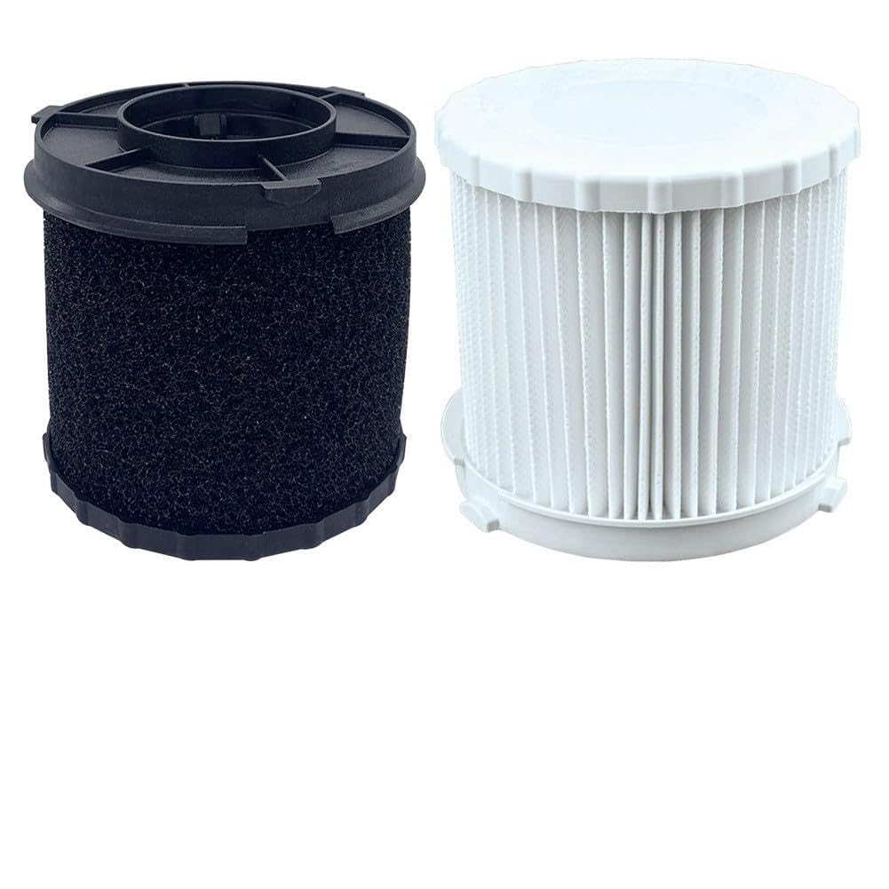 URPIZY Wet Dry HEPA Pre-Filter Replacement 191M39-3 for Makita Cordless Vacuum XCV11Z DVC750 DVC750Z DVC750LZ, Reusable 2-Pack White/Black