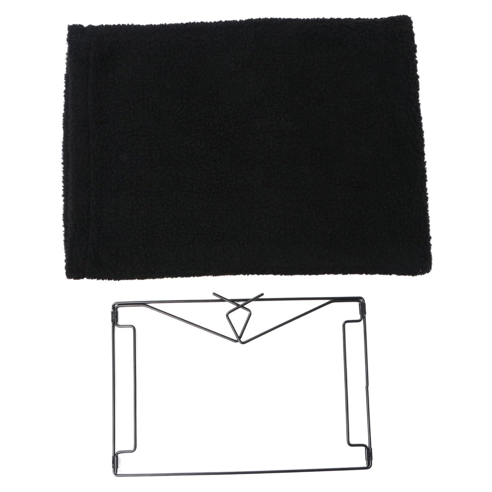 Supvox Schwarze Katzenhängematte aus Fleece, wärmendes Heizkörperbett