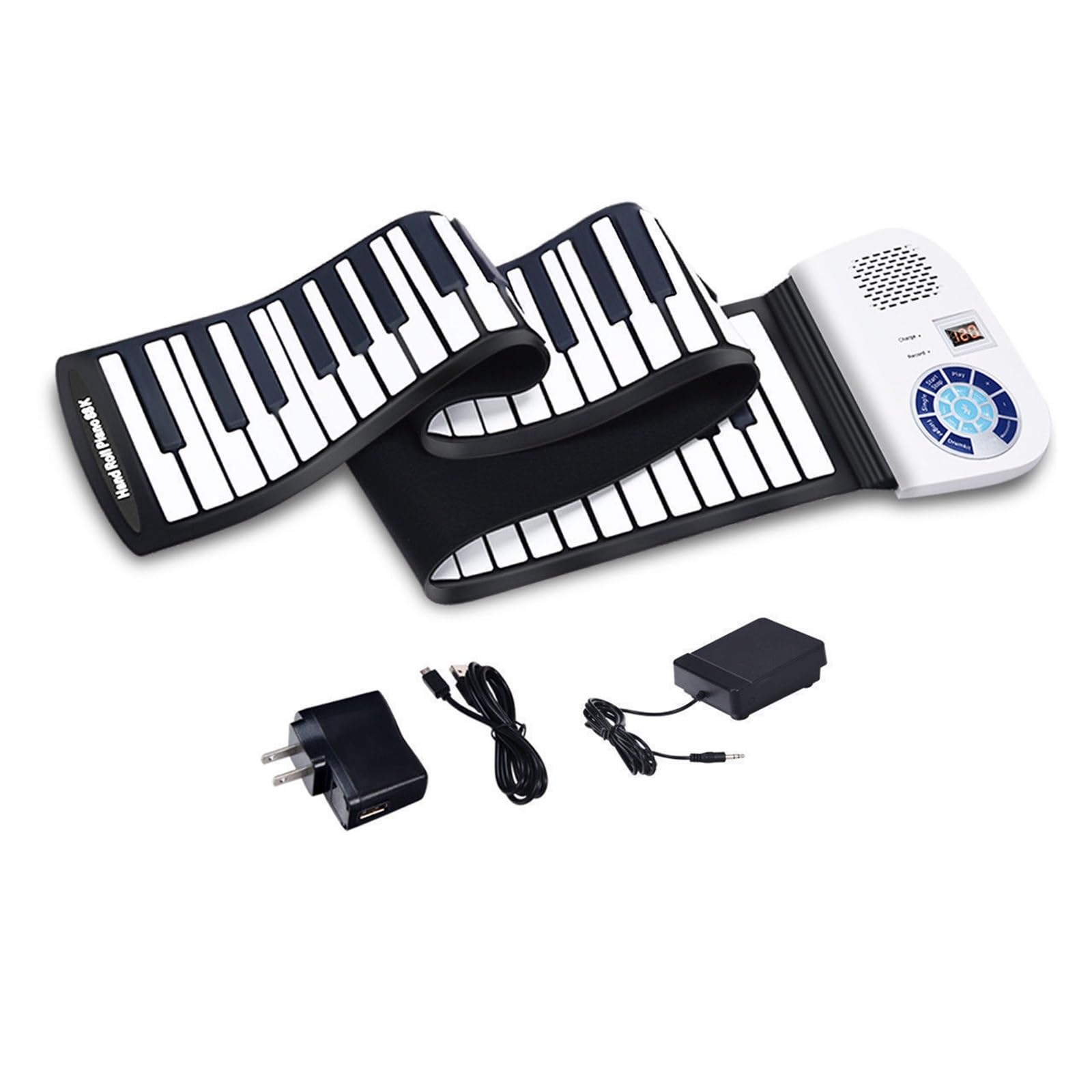 tastiera elettronica Tastiera Elettronica In Silicone Ispessito Per Pianoforte A 88 Tasti Arrotolata A Mano Per Principianti