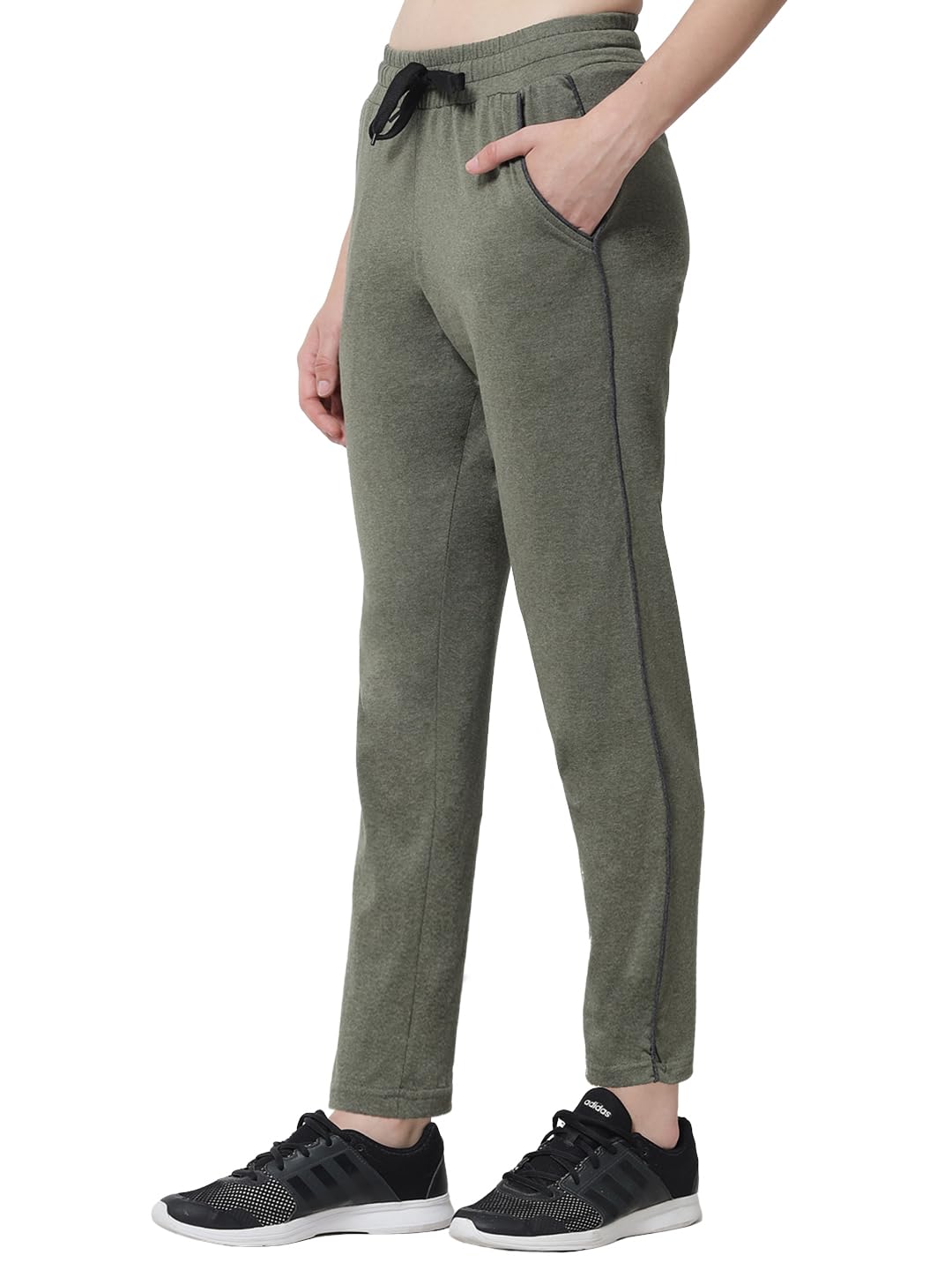 Q - RIOUS Women's Cotton Plain/Solid Track Pants/Pyjama