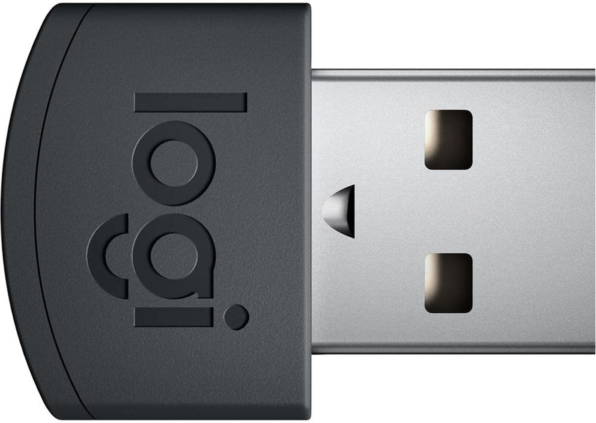 กลับ view of Logitech K600 TV Keyboard with battery compartment open