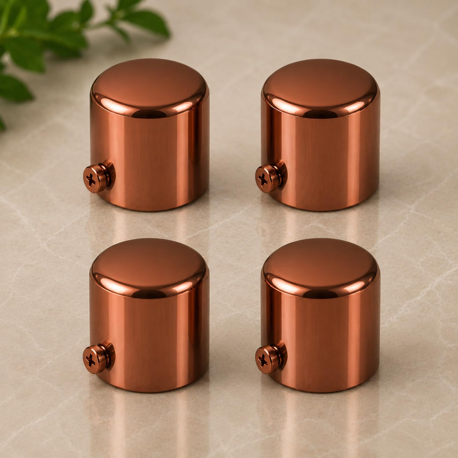 Elite Heavy Brass Antique Decorative Round Curtain Rod End Cap Finials for Door and Window 1 Inch Curtain Rod Accessories- 4pcs (Brass Antique) — Amazon image 15