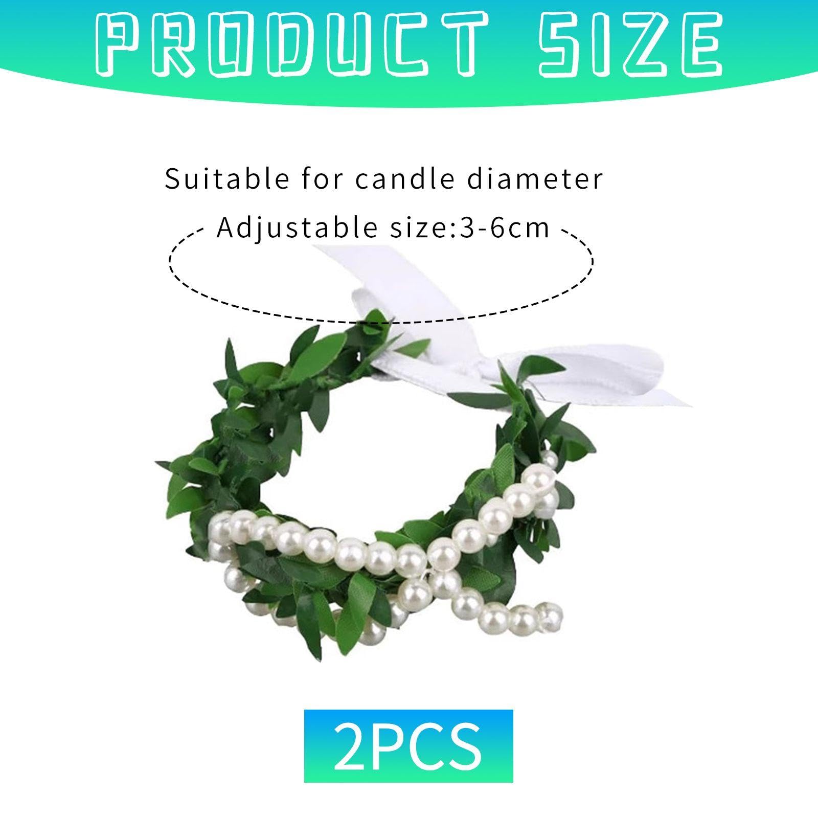 2 Morceaux De Décorations De Bougies, Accessoires De Bougies, Fournitures De Fête, Fournitures Anti-Drip Aux Bougies.