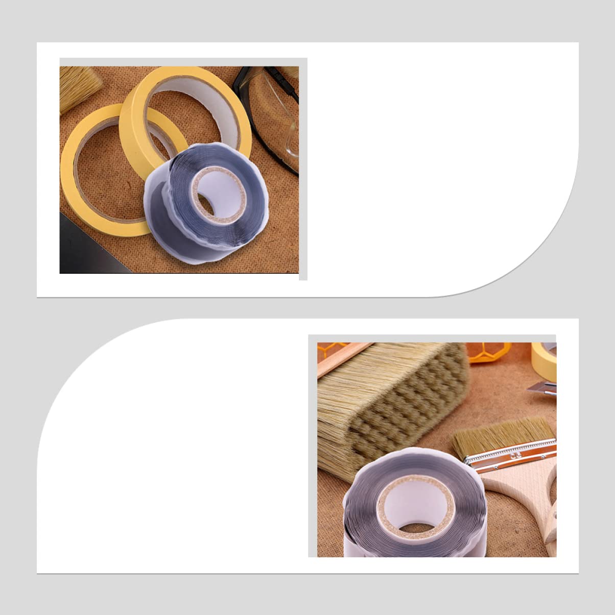 Cabilock 1 Roll Repair Tape Self Adhesive Electrical Tape for Hose Repairing Easy to Cut for Indoor Outdoor Use