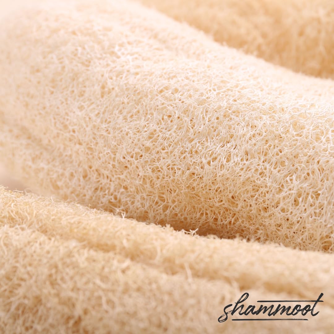 Esponja exfoliante natural para el cuerpo, esponja natural jordana que exfolia la cara y el cuerpo para una piel más saludable, lufas de 2 lados para hombres y mujeres, limpiador de gel