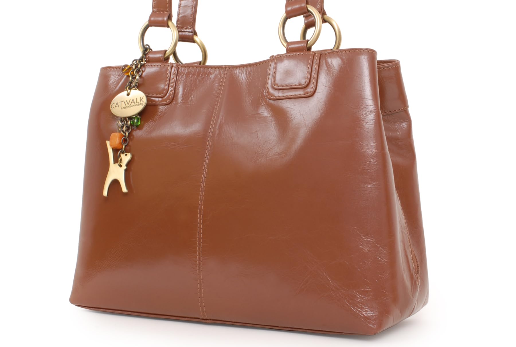Catwalk Collection Handbags - Bolso de Hombro Piel de Mujer - Tote Bag Mediano - Bolso de Mano Diario con Multibolsillos - Bellstone