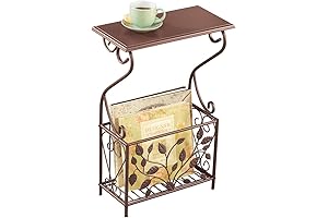 Small Space Scroll Leaves Magazine Table