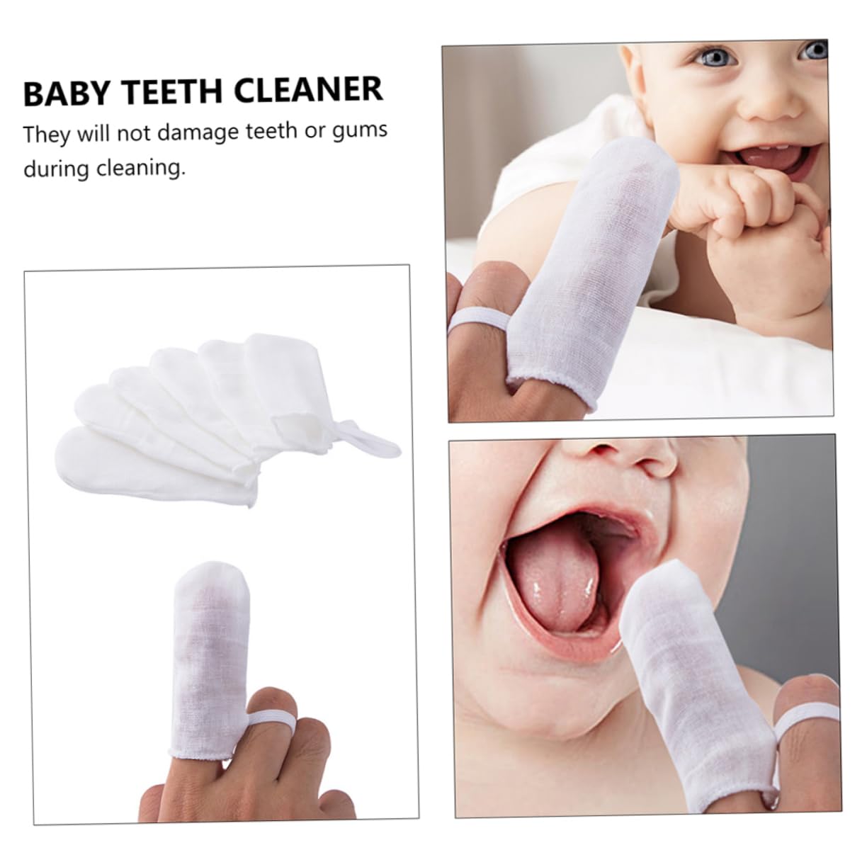 Anneome 3sets Spazzolini Finger Per Orale Per e Gengive Design Per Comfort e Stabilità