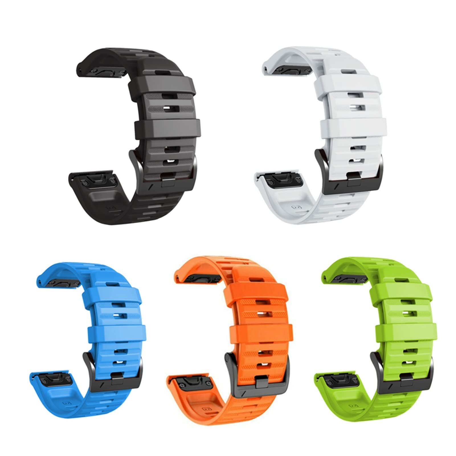 Pasek do zegarka Garmin Fenix 7 7X 7S 6X Pro Watch Easyfit do smartwatcha Fenix 6 Pro, 5 szt., 26 22 mm, pasek do smartwatcha Fenix 6 Pro, 22mm, Agat