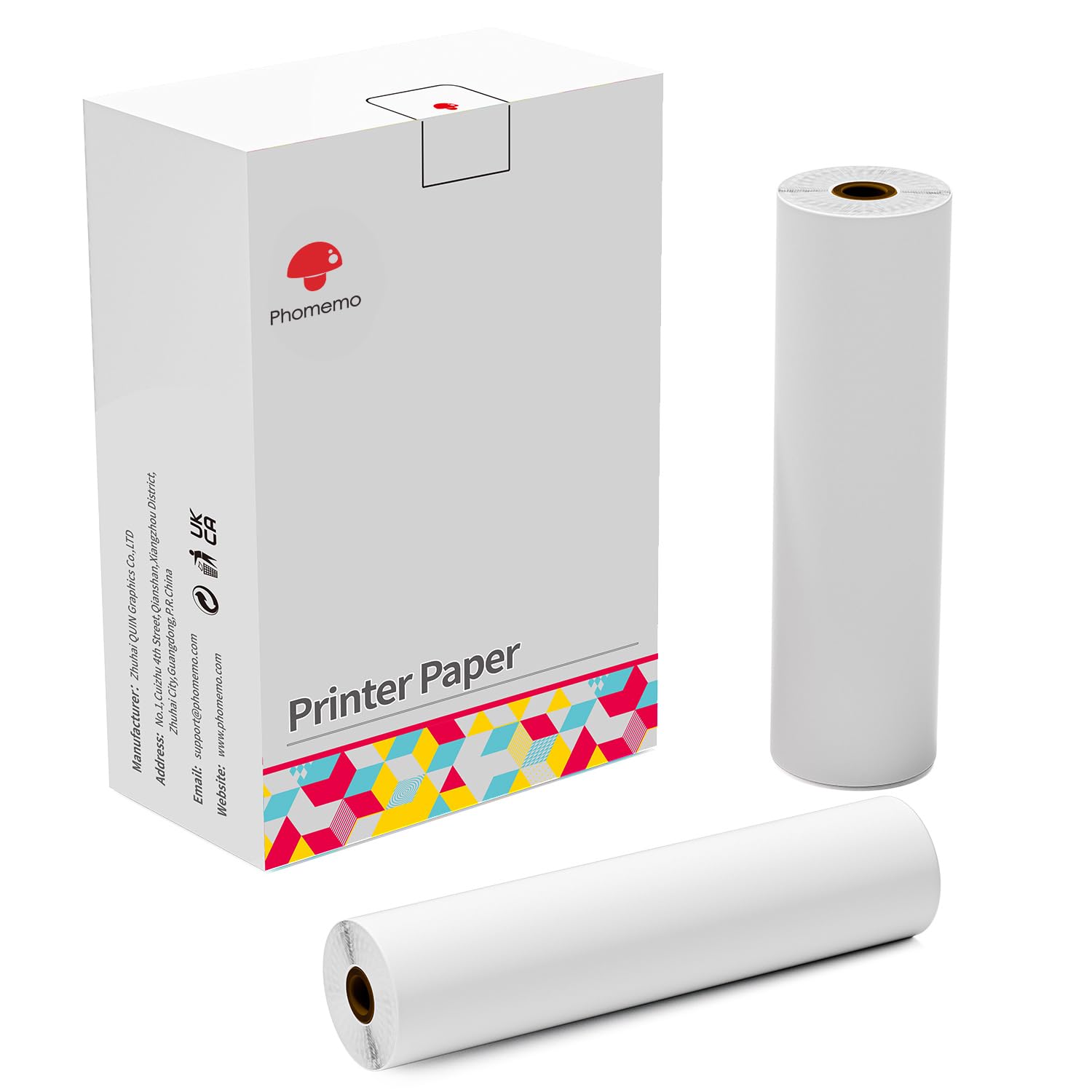 BPA-free Thermal Paper 4 Rolls A4 Thermal Paper - 8.27x11.69 Quick-Dry  Paper For Portable Thermal Printers A4 Thermal Printer Paper Roll