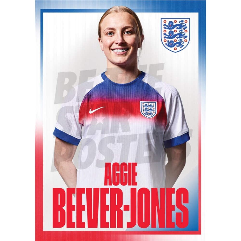 Lionesses Beever-Jones 25/26 Home Headshot Poster Unframed A4
