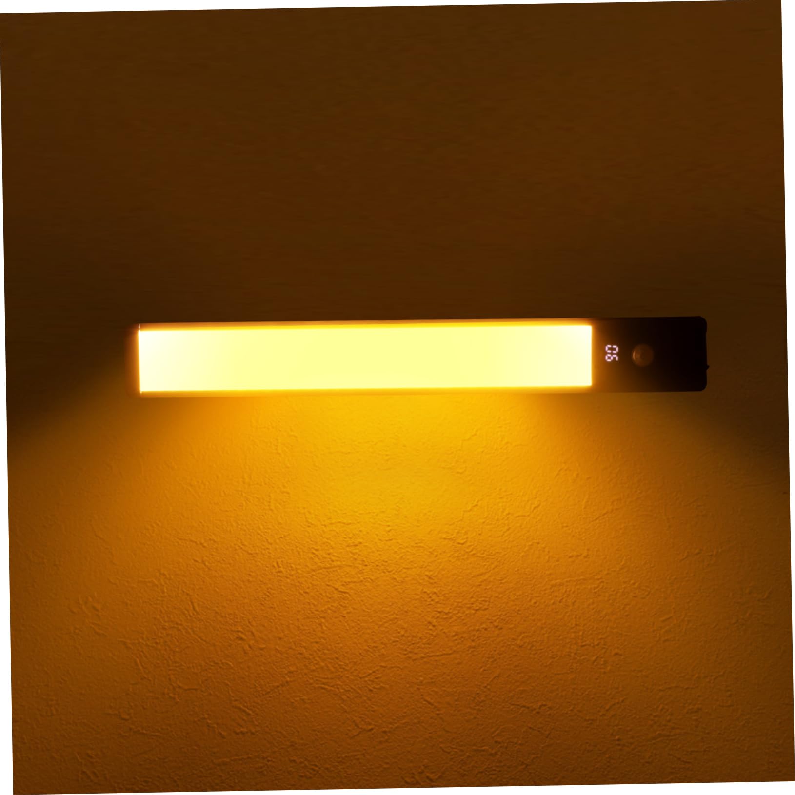 Luce Notturna per armadietti a LED, Confezione da 1 Striscia sensore sotto la Cucina, in plastica Nera