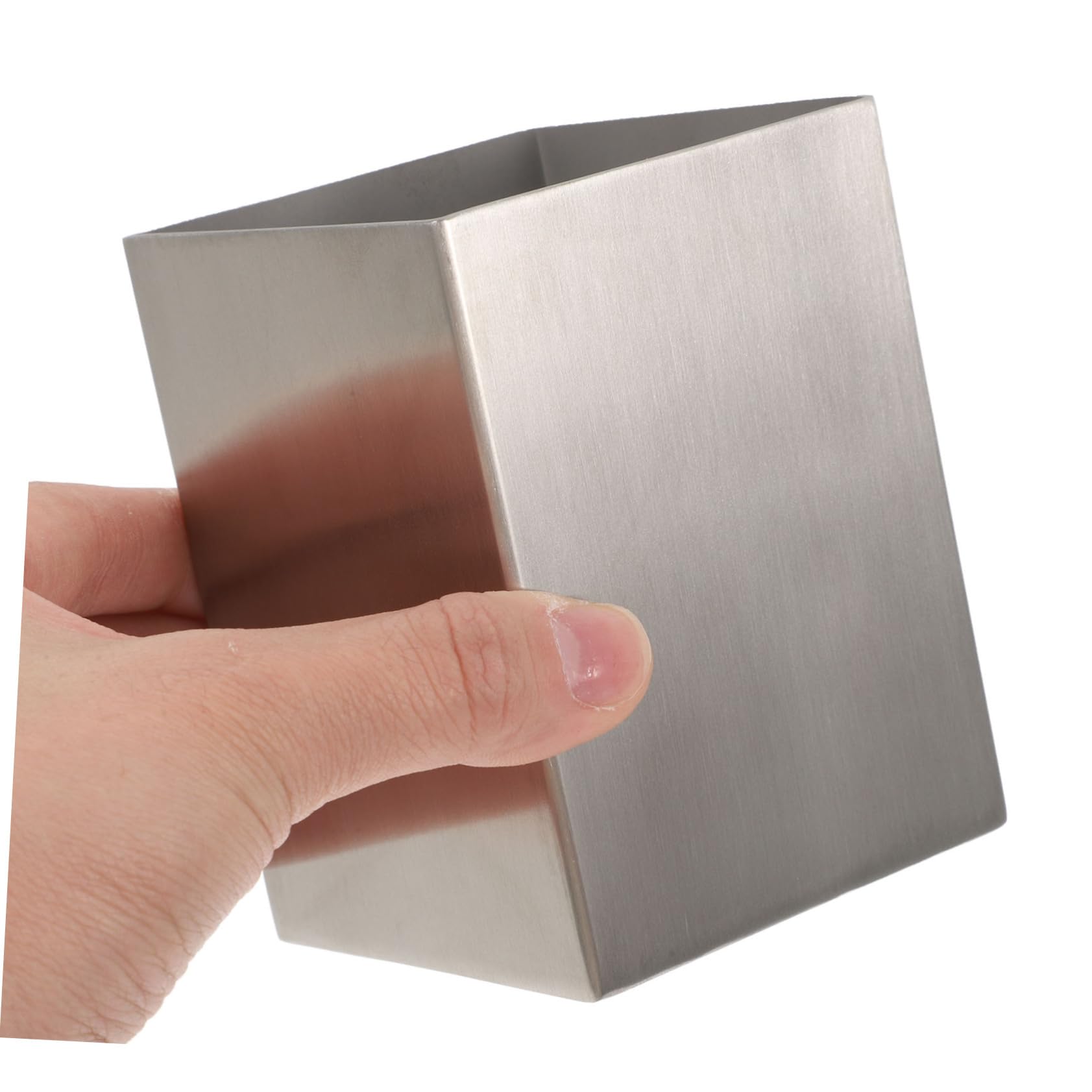 Portapenne e Organizer per Cancelleria in Acciaio Inox Spesso, Contenitore Multifunzionale da Scrivania per Ufficio e Studio, Portaoggetti per Penne, Pennelli e Articoli Vari,